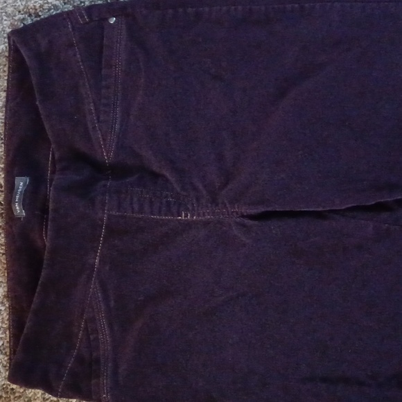 Van Heusen Corduroy Pants~Size 10~Dark Plum Color~Stretch - Picture 2 of 7